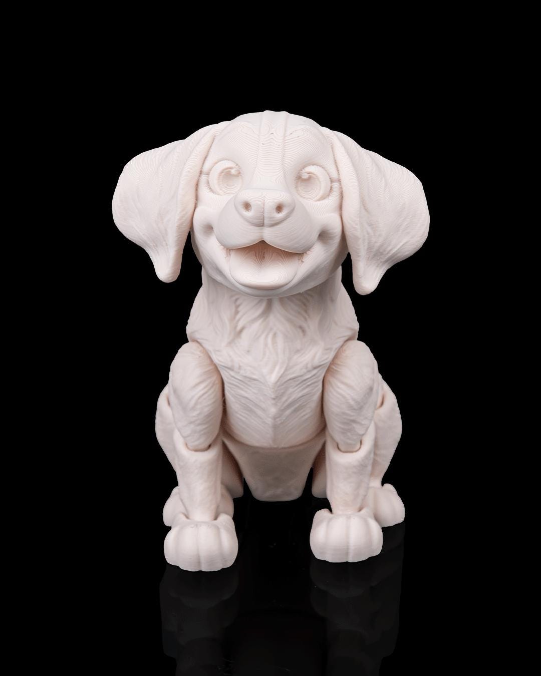Articulated Beagle Dog Toy: Milo, Lifelike Poseable Desk Buddy, Dog Lover Gift