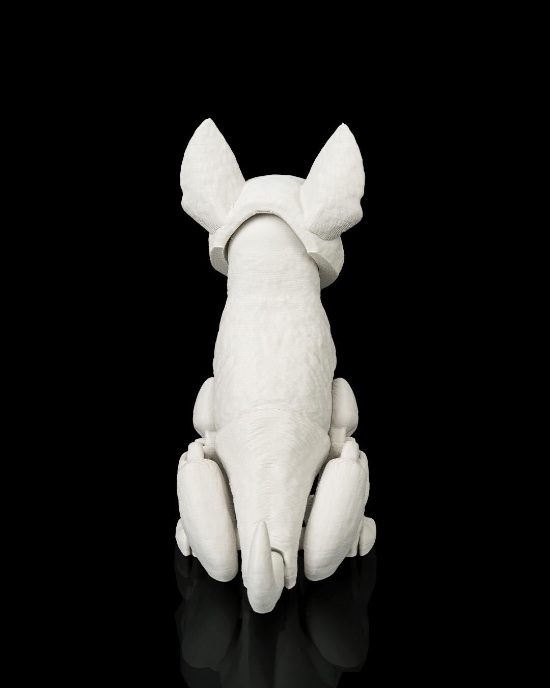 Articulated Bull Terrier Dog Toy: Poseable Desk Buddy, Dog Lover Collectible