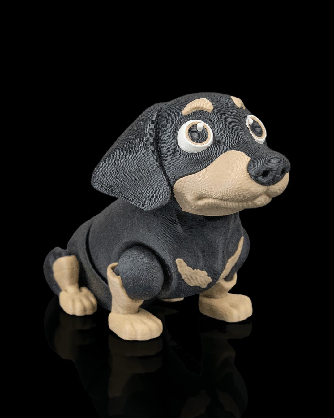 Articulated Dachshund Toy: Frank the Dog Desk Buddy