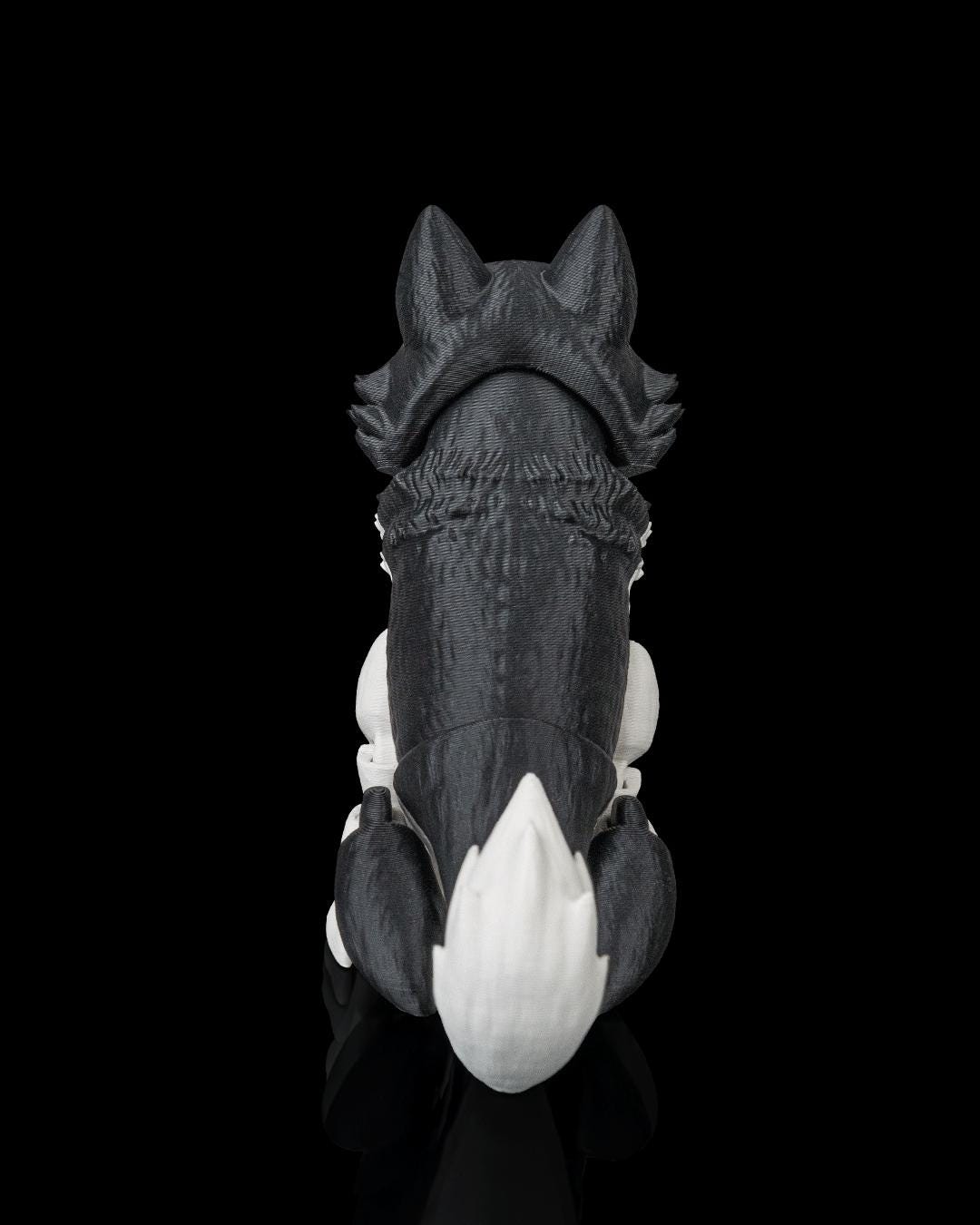 Articulated Husky Dog Toy: Niko, Desk Companion, Dog Lover Gift