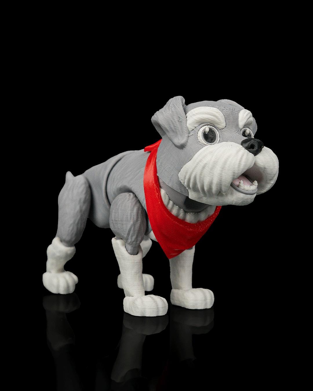 Articulated Schnauzer Dog Toy: George, Desk Companion, Dog Lover Gift