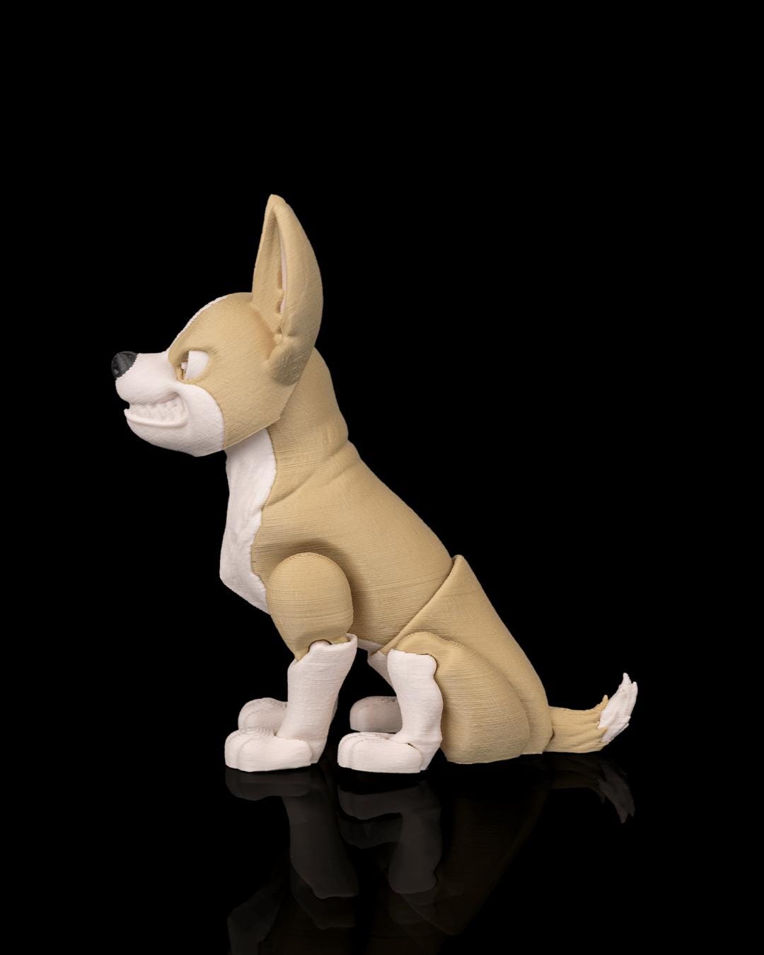 Articulated Chihuahua Desk Toy: Expressive Dog Figurine, Collectible Dog Lover Gift