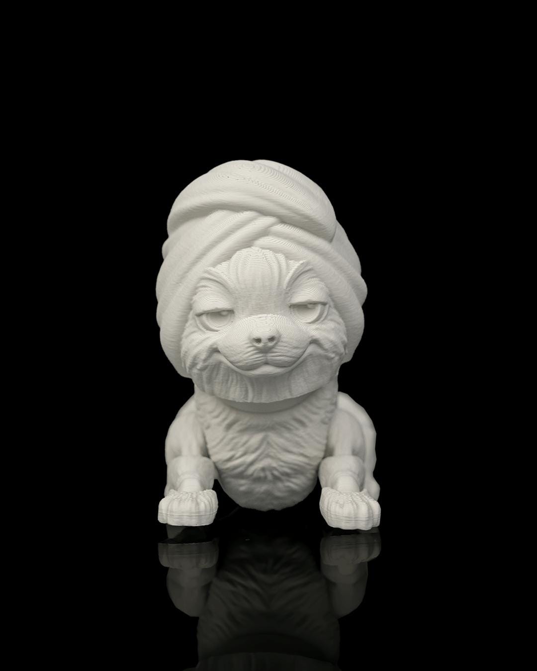 Articulated Shi TzuDog Toy: Princess, Desk Companion, Dog Lover Gift
