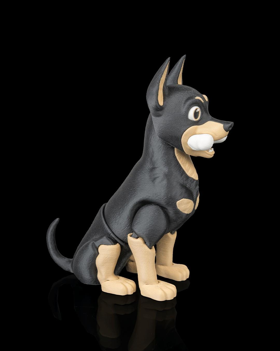 Articulated Doberman Dog Figure: Sleek, Loyal Desk Companion, Dog Lover Gift