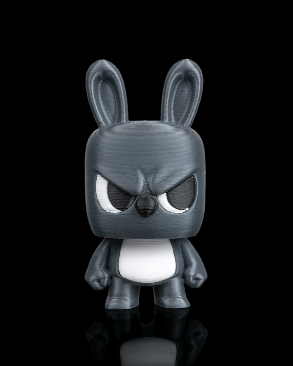 Anty Bunny articulated 3D-printed collectible keyring — front view