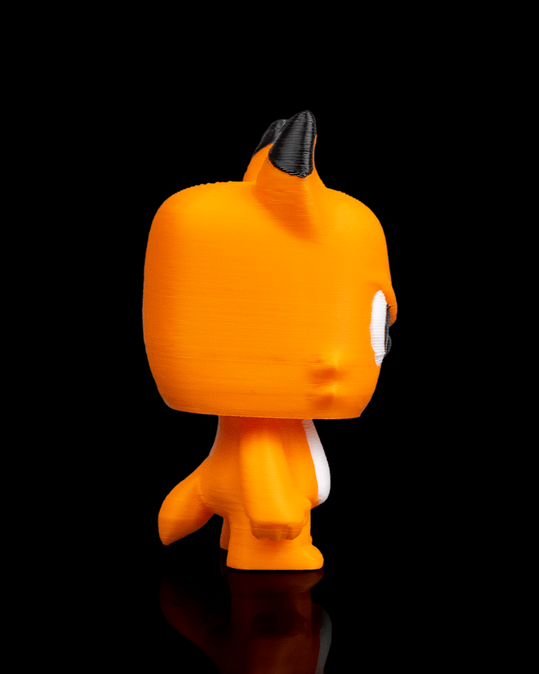 Anty Fox articulated 3D-printed collectible keyring — close-up detail of the articulated joints
