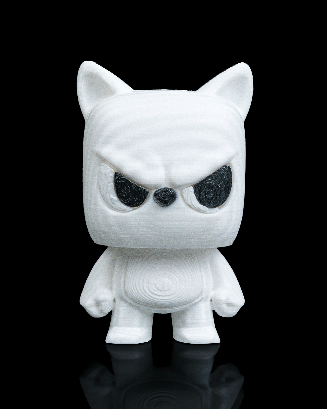 Anty Kitty articulated 3D-printed collectible keyring — three-quarter angle