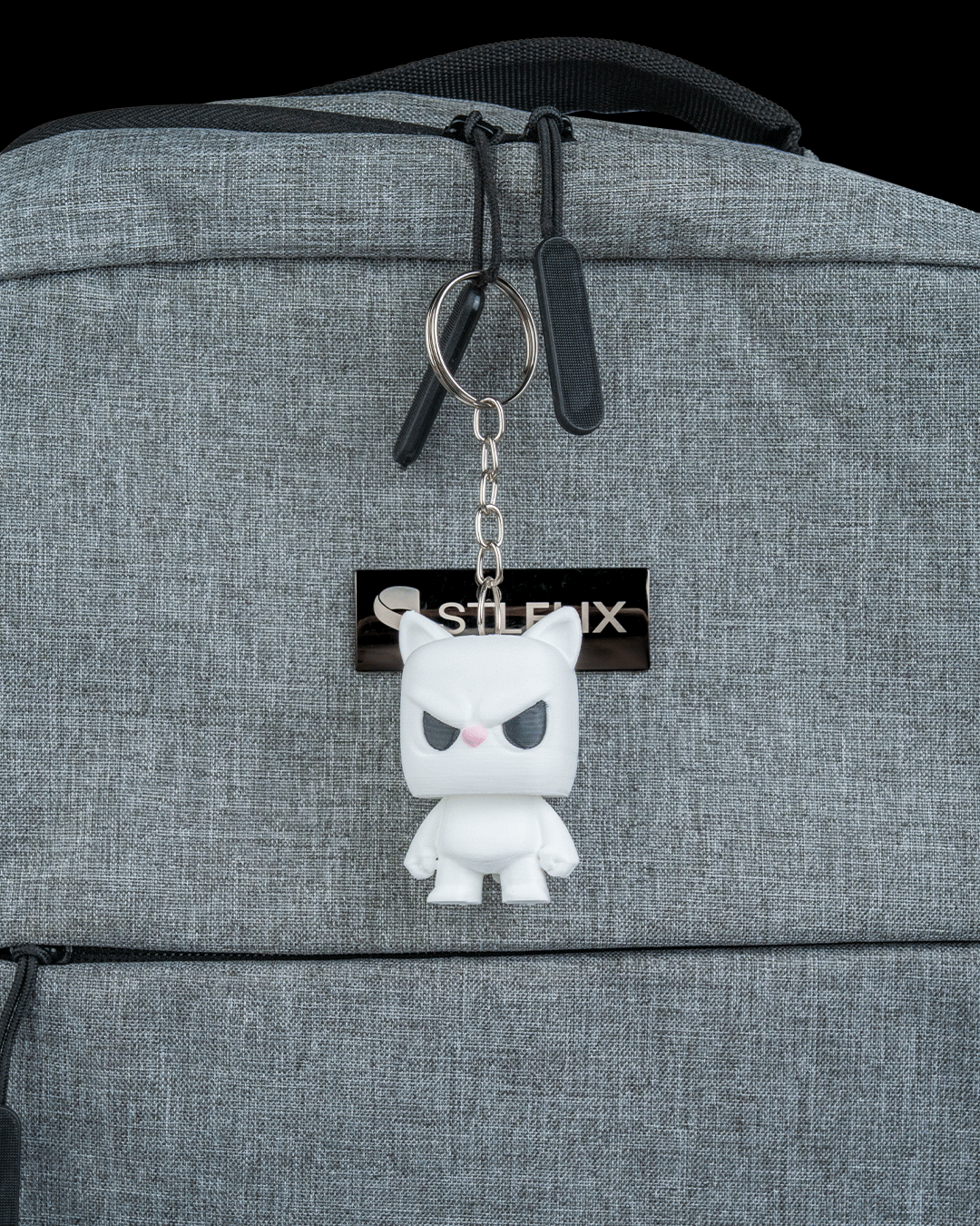 Anty Kitty articulated 3D-printed collectible keyring — front view