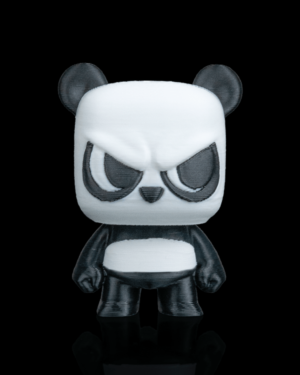 Anty Panda articulated 3D-printed collectible keyring — front view