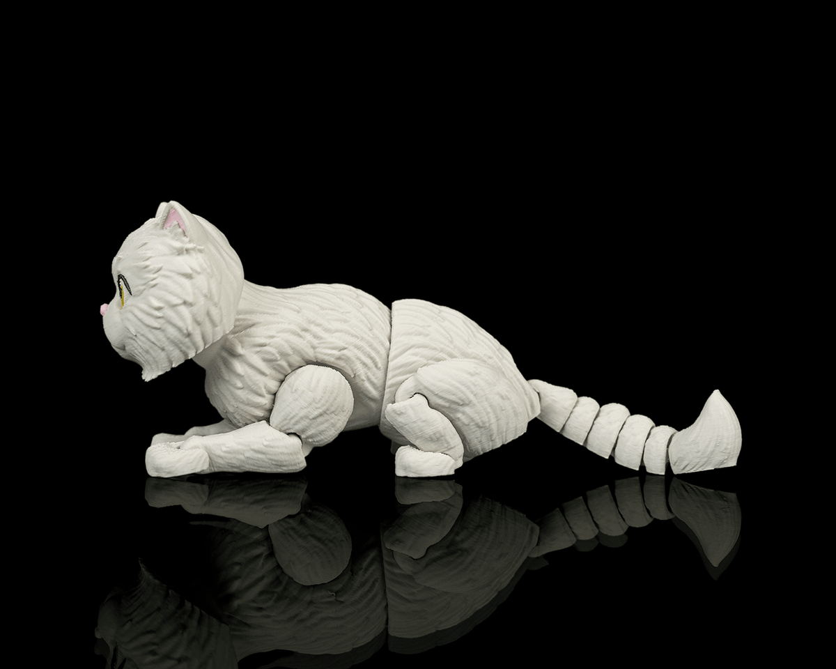 Articulated 3D-printed Ankylosaurus dinosaur skeleton — poseable desk figurine (view 5)