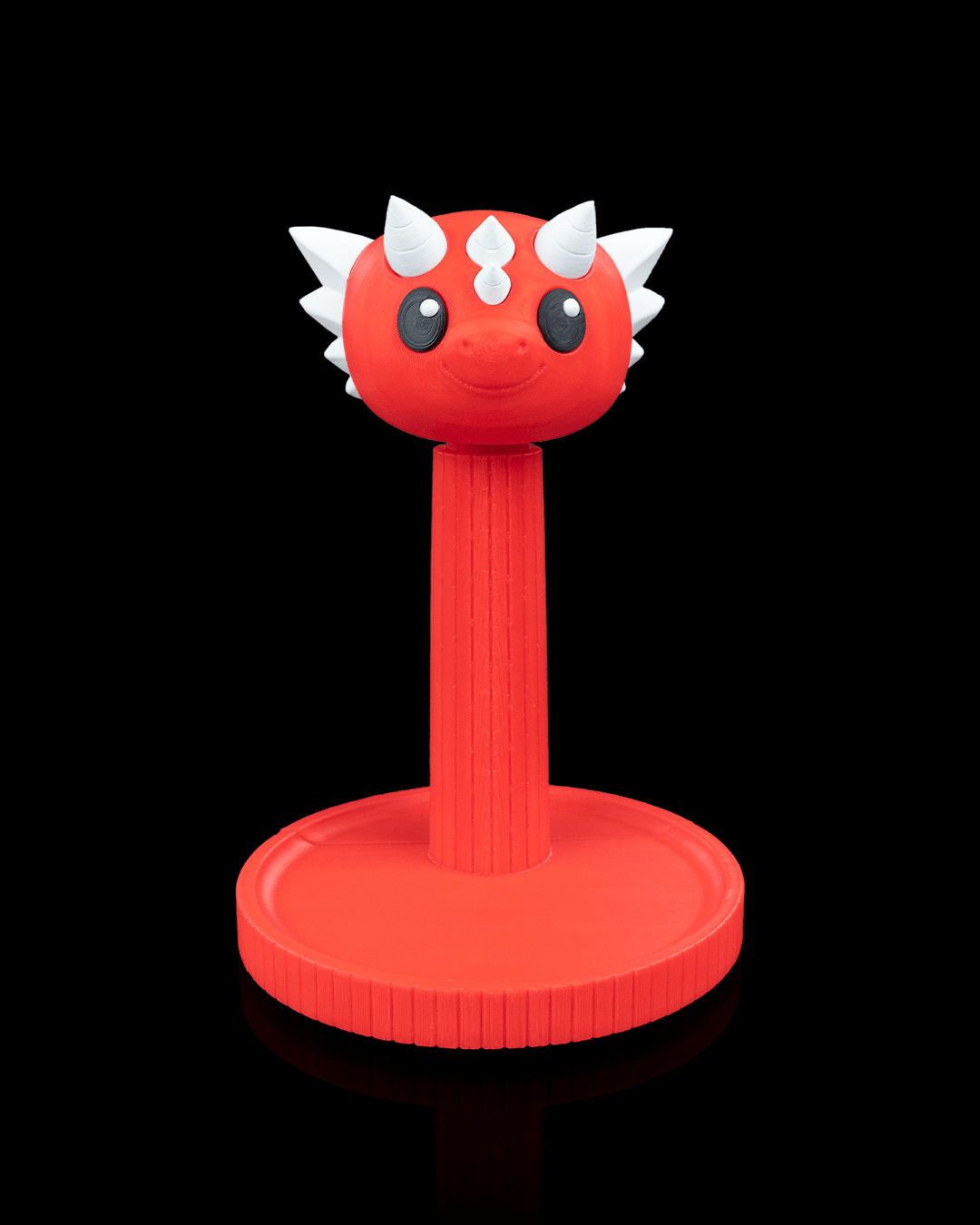 Dragon — a 3D-printed dragon headphone stand — side profile