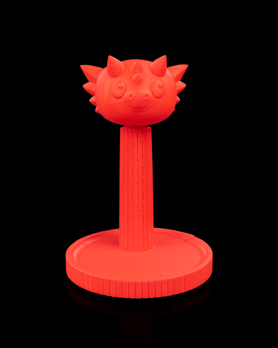 Dragon — a 3D-printed dragon headphone stand — rear view