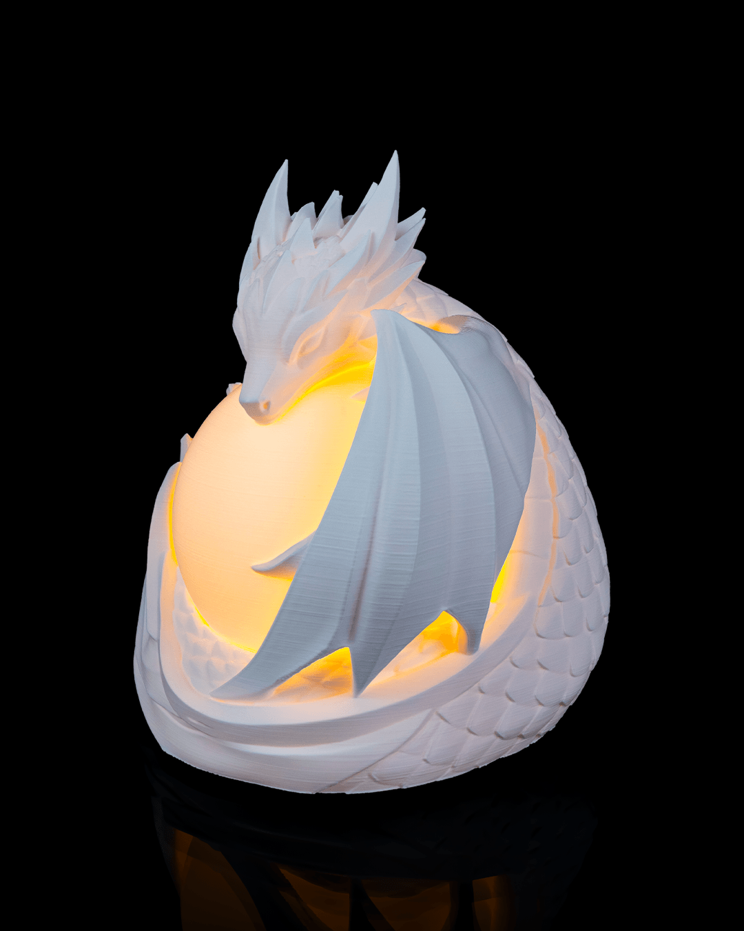 Dragon Sphere Table Lamp โ 3D-printed dragon sphere table lamp (view 3)