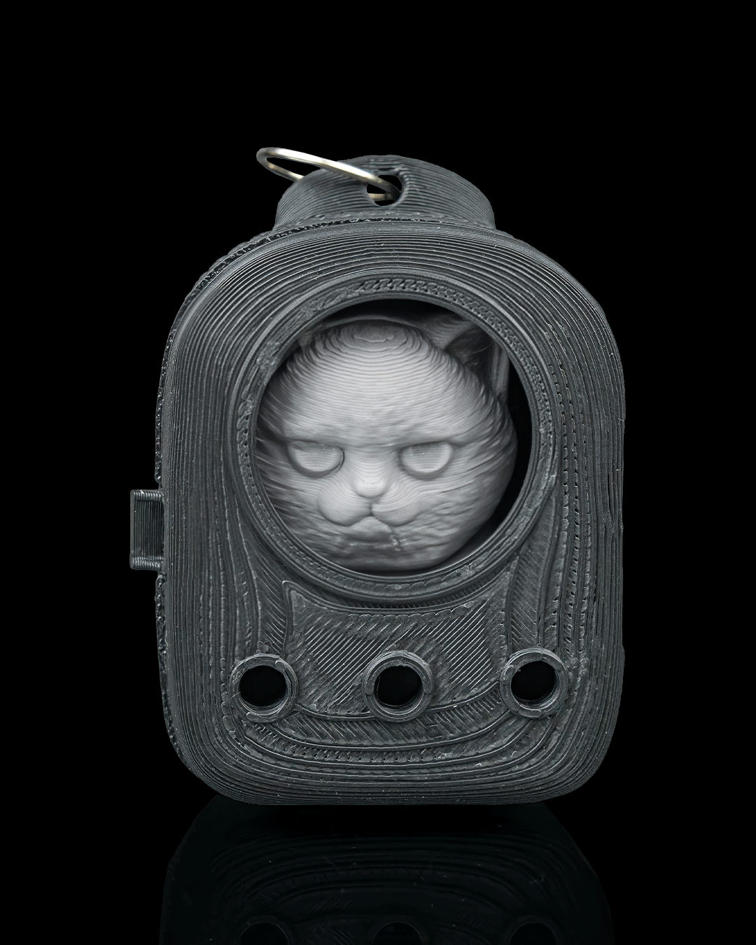 Everyday Pack: British Shorthair Cat Carrier Keyring Charm