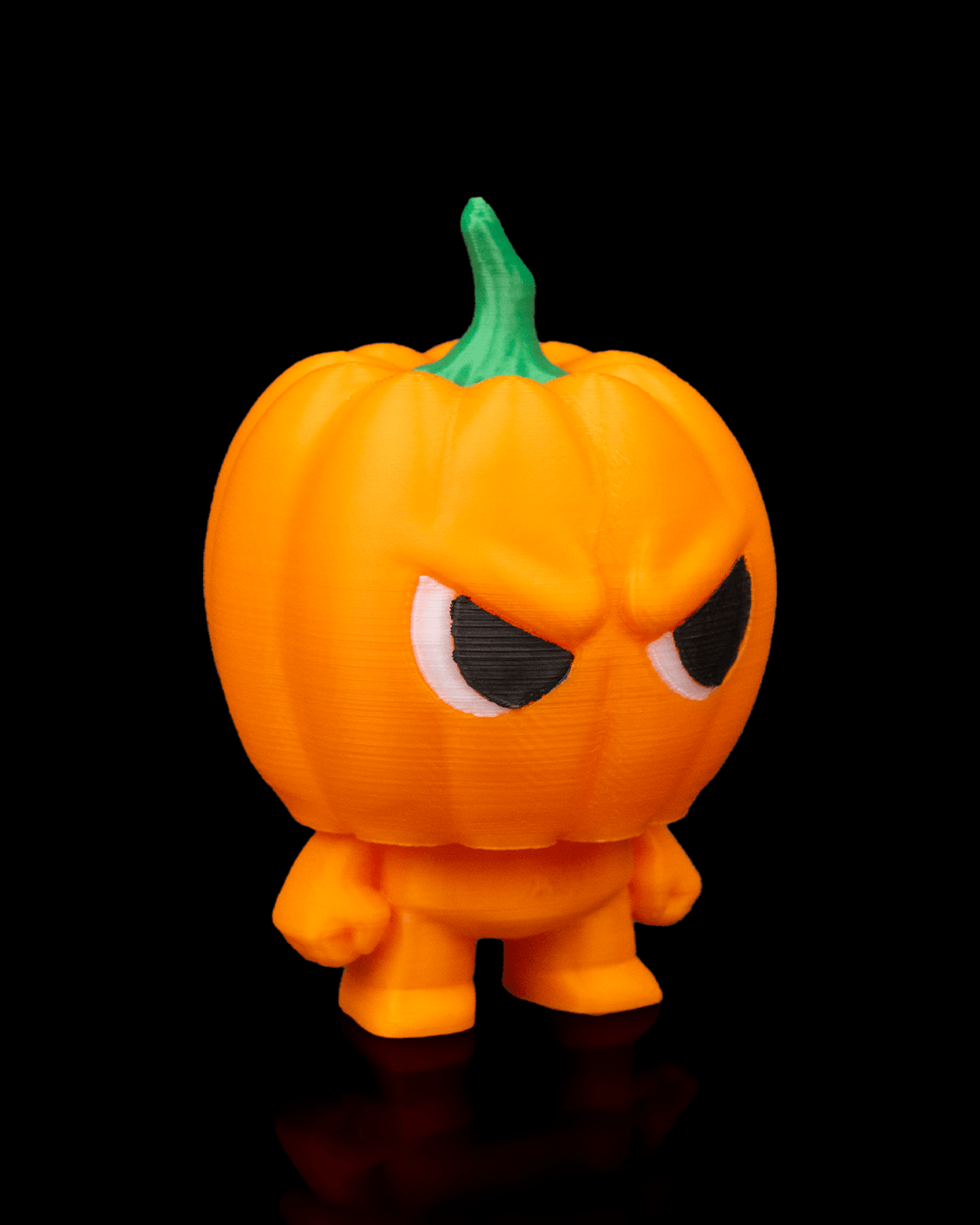Jack-o-Lanty pumpkin Anty keyring — 3D-printed Halloween charm (view 3)