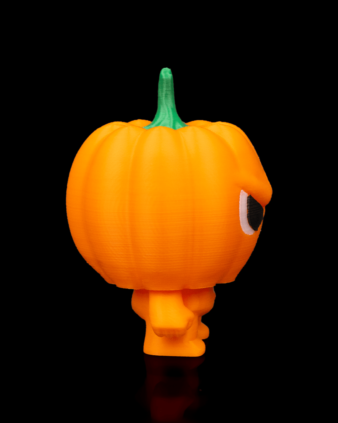 Jack-o-Lanty pumpkin Anty keyring — 3D-printed Halloween charm (view 4)