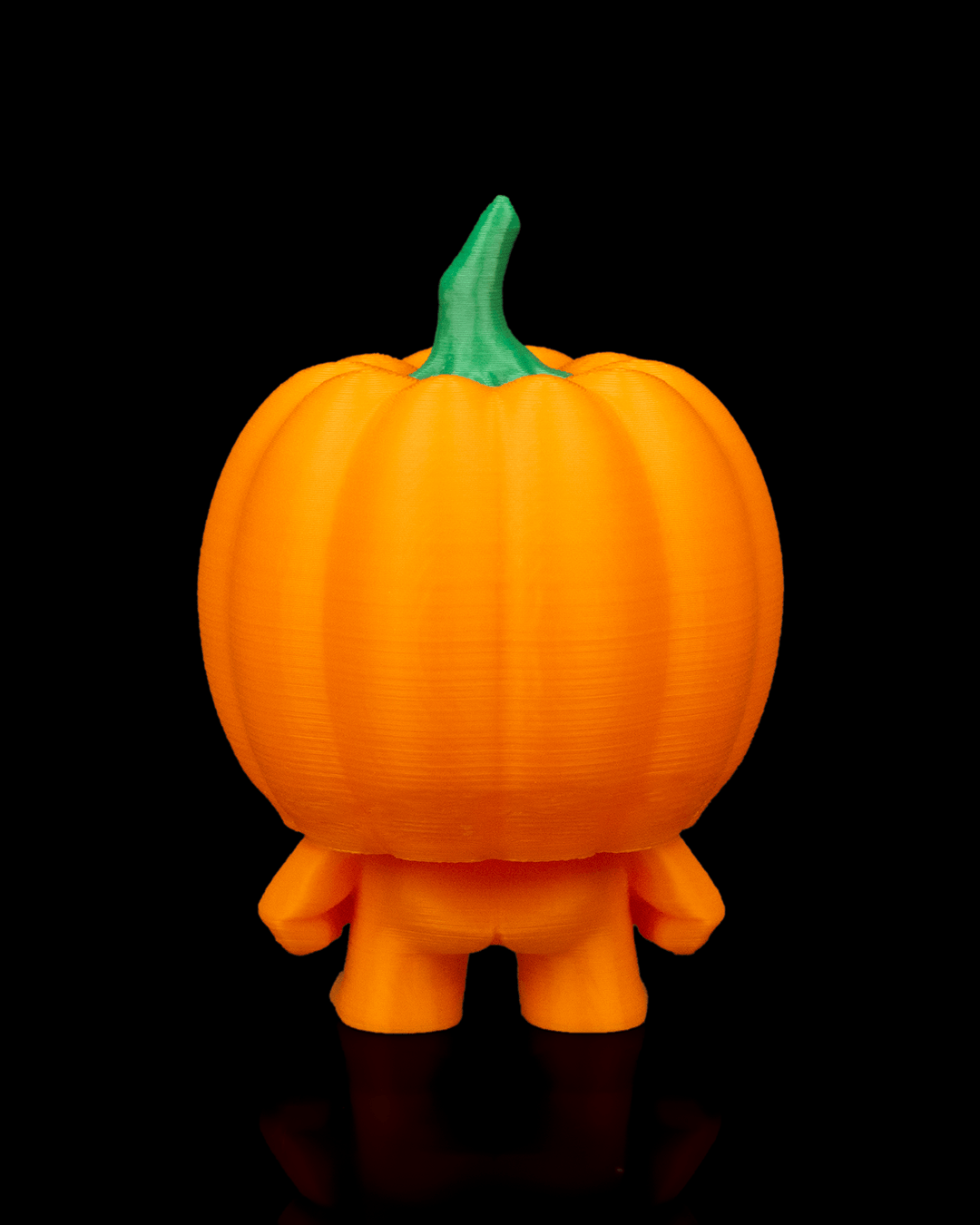 Jack-o-Lanty pumpkin Anty keyring — 3D-printed Halloween charm (view 5)