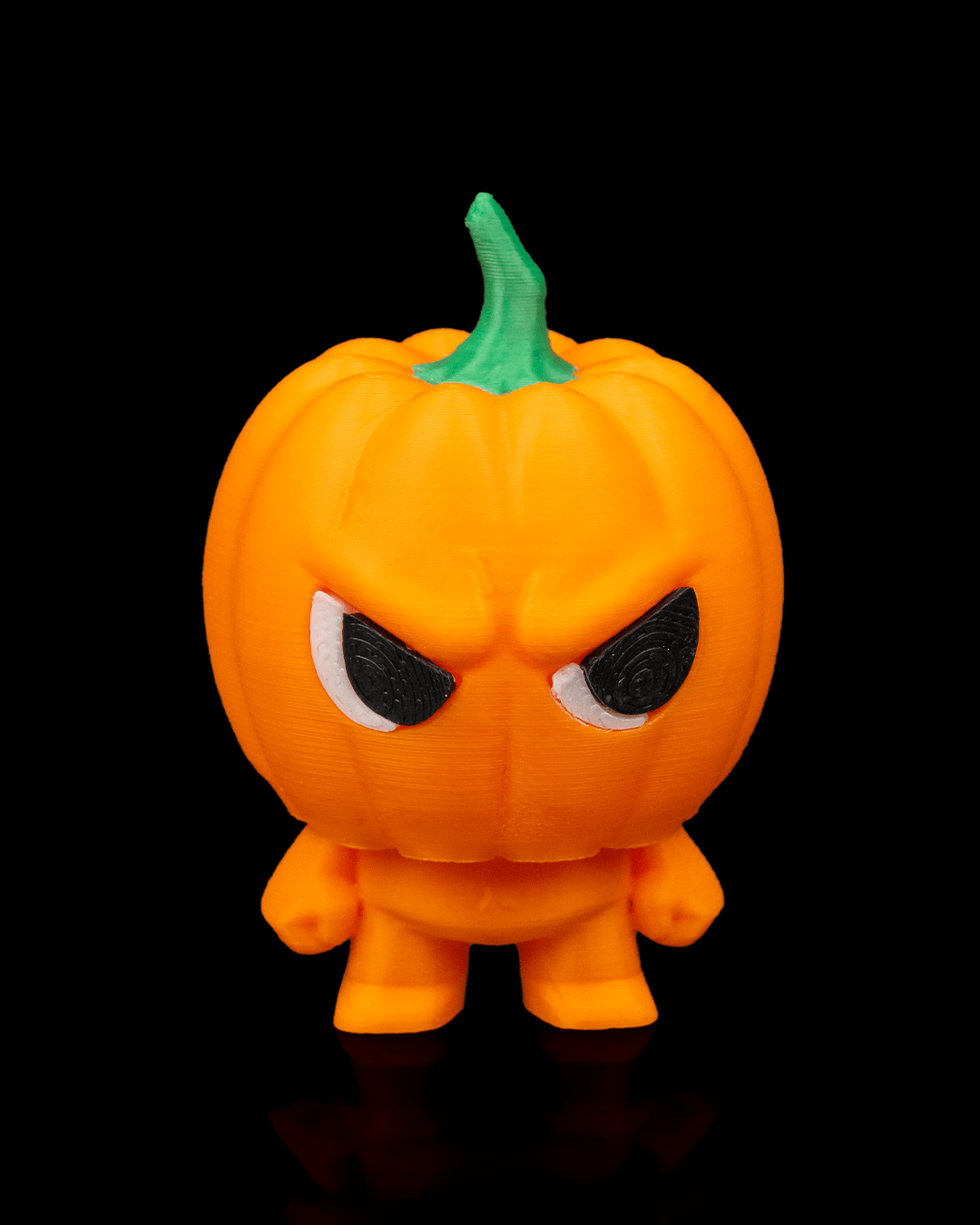 Jack-o-Lanty pumpkin Anty keyring — 3D-printed Halloween charm (view 6)