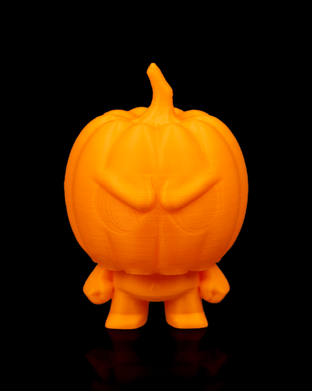 Jack-o-Lanty pumpkin Anty keyring — 3D-printed Halloween charm (view 7)