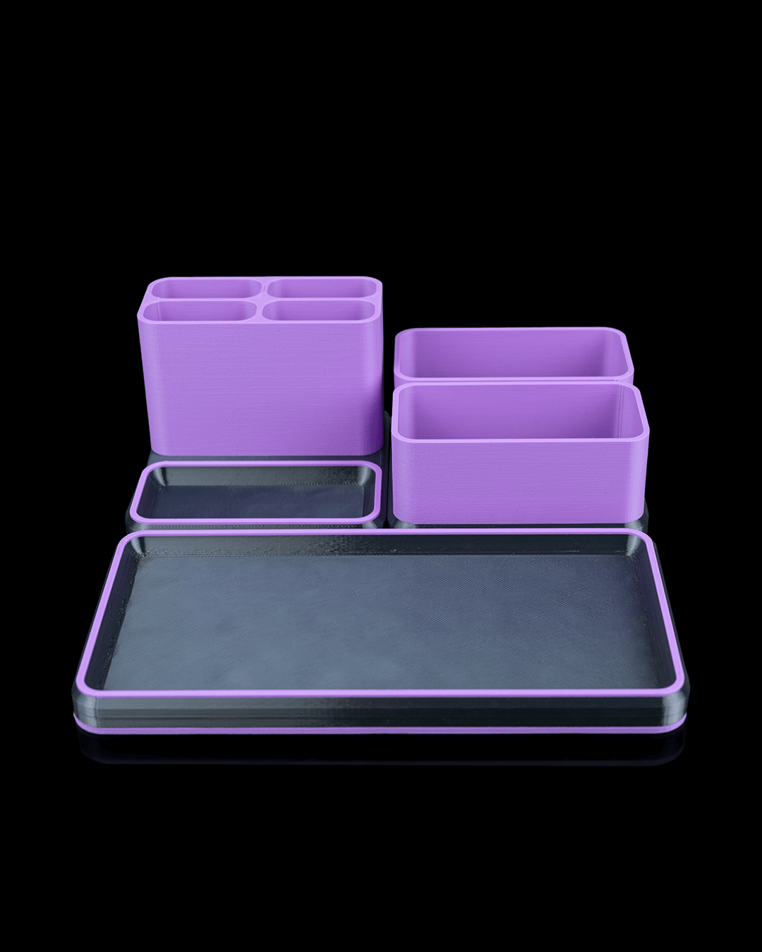 Office Pro Kit — a modular 3D-printed desk organizer set — shown on a desk