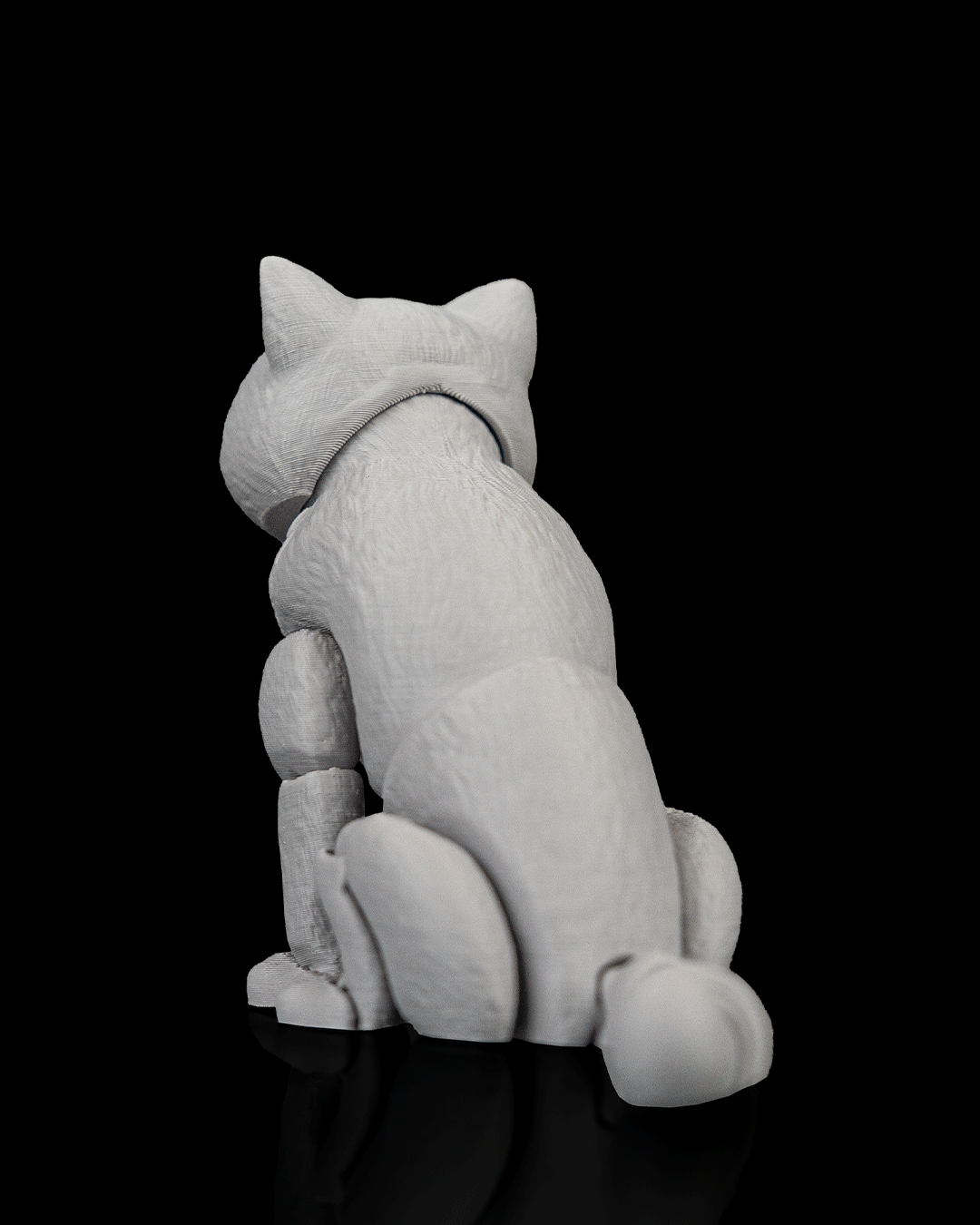 Articulated Short Hair Cat Toy: Oliver, Desk Companion, Cat Lover Gift