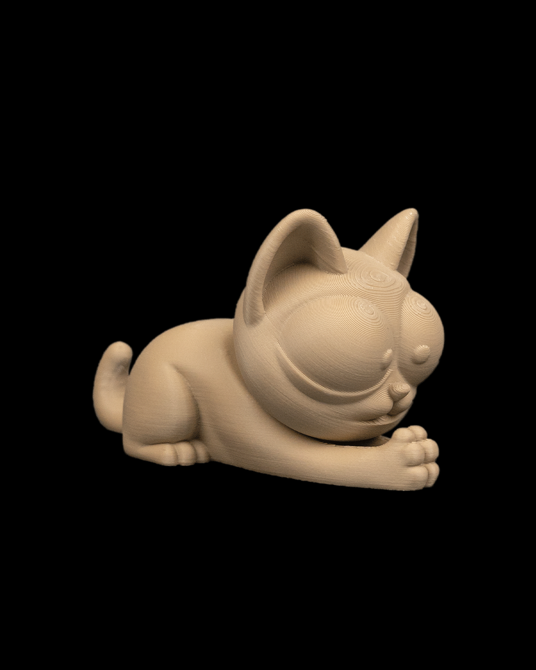 Purrsonal Assistant — a 3D-printed cat key holder — holding keys in use