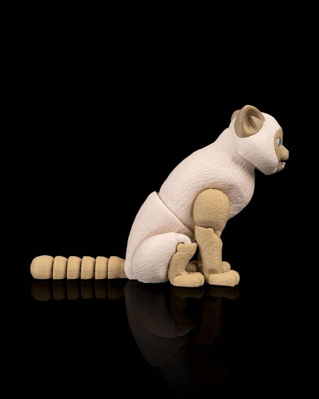 Articulated 3D-printed cat Romeo — poseable desk figurine (view 10)