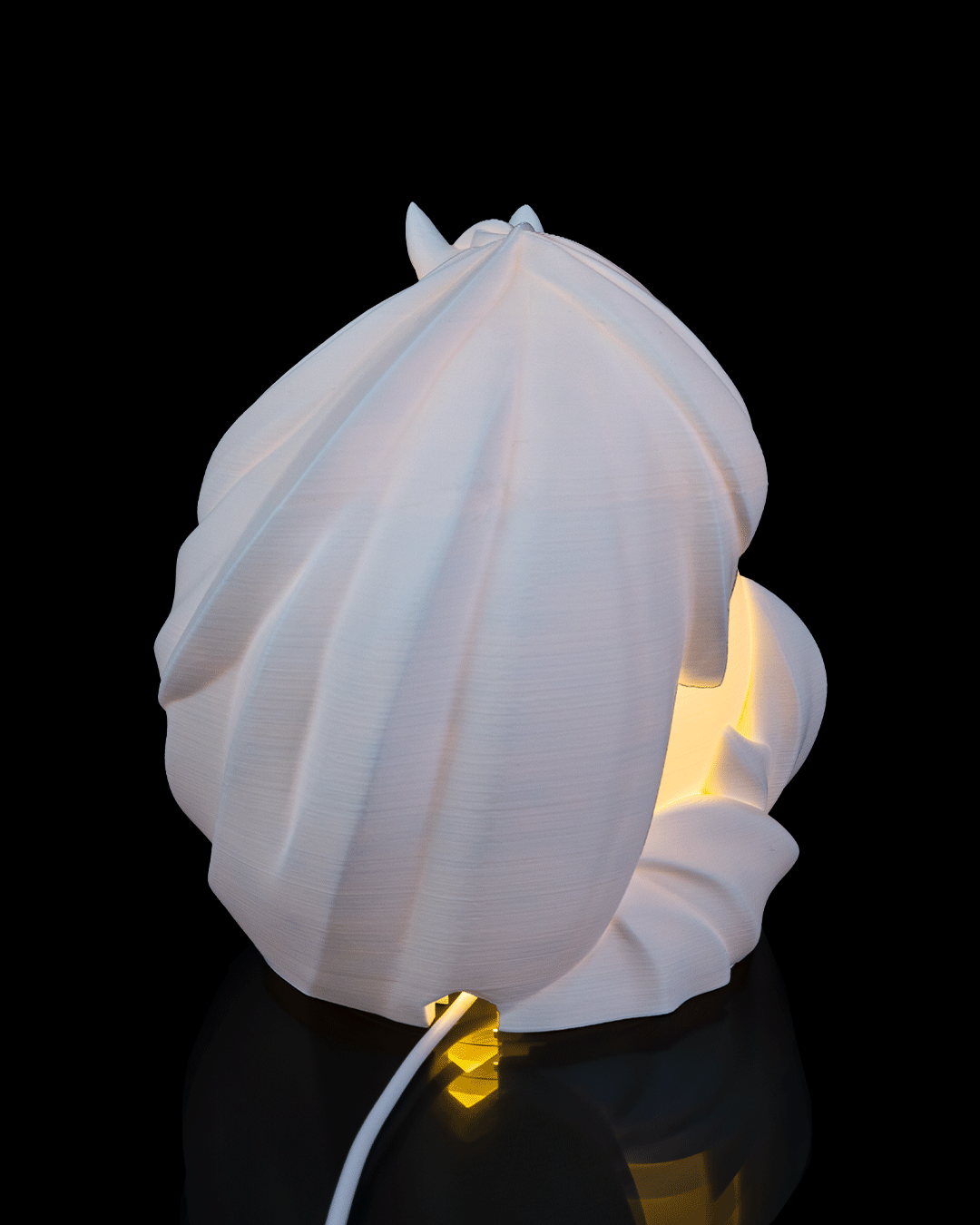 Stallion Sphere Table Lamp โ 3D-printed horse sphere table lamp (view 3)