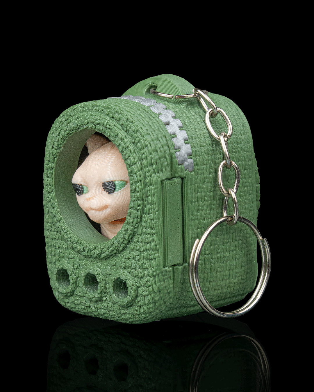Stitched Pack: Sphynx Cat Carrier Keyring Charm