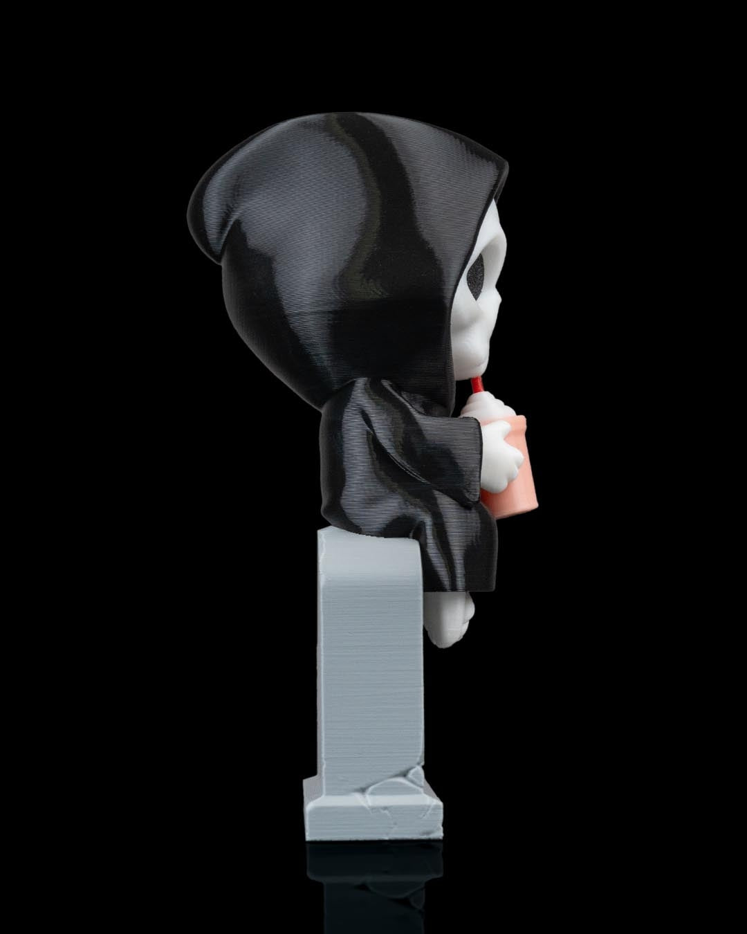 Reap in Peace gravestone reaper — 3D-printed Halloween figure (view 3)
