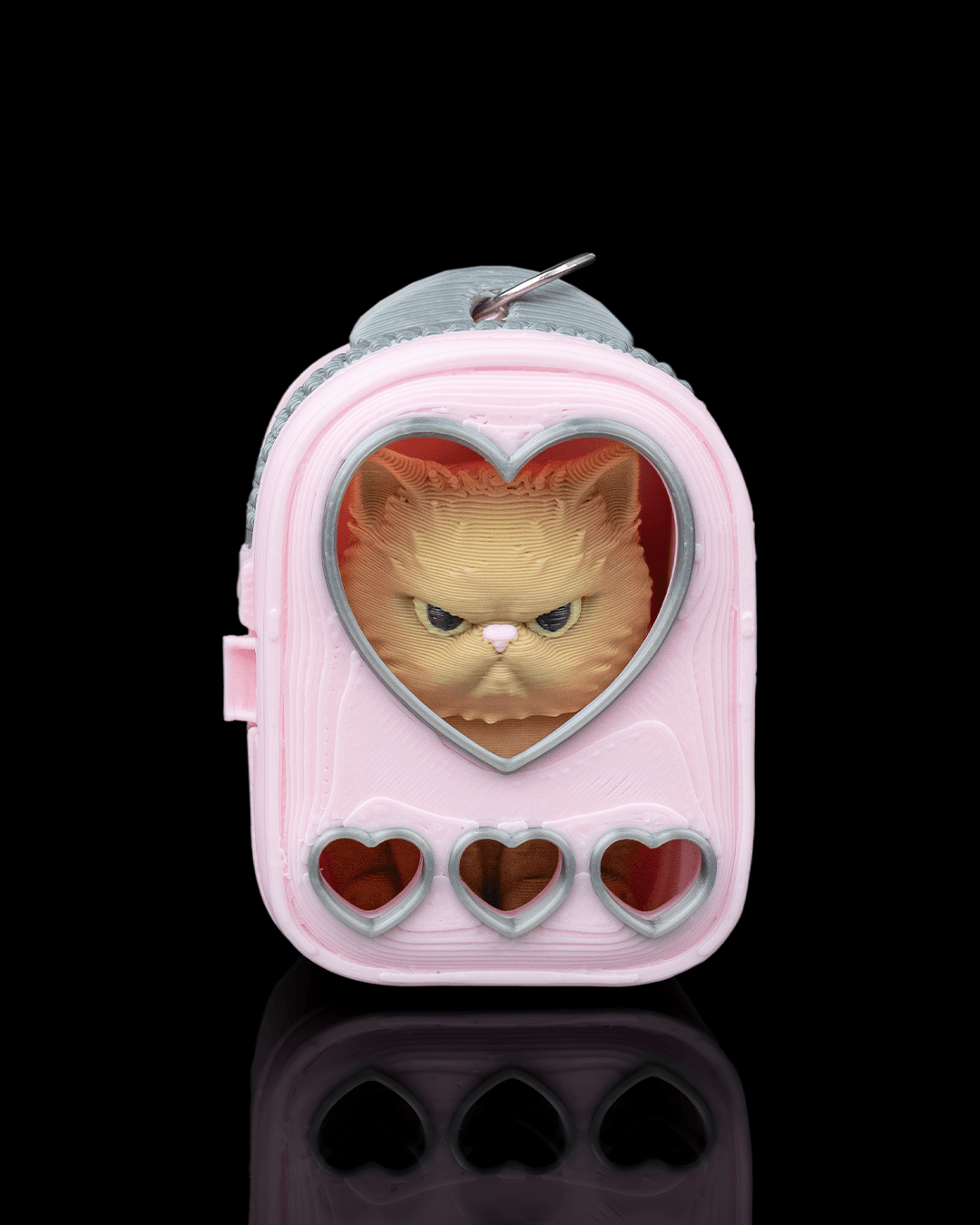 Sweetheart Pack: Persian Cat Carrier Keyring Charm