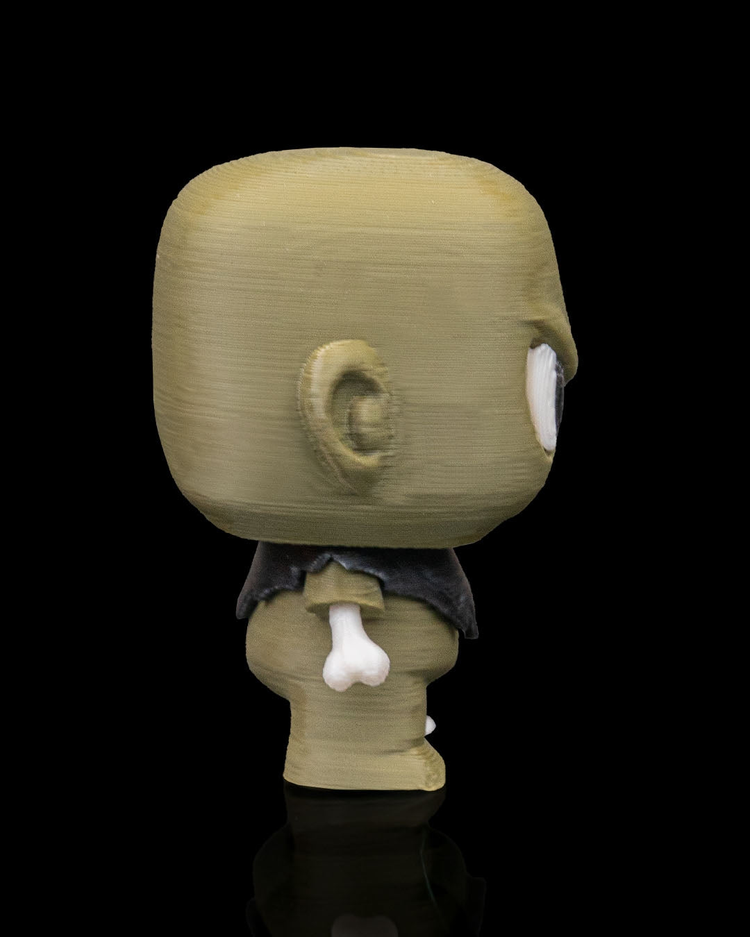 Zanty zombie Anty keyring — 3D-printed Halloween charm (view 3)