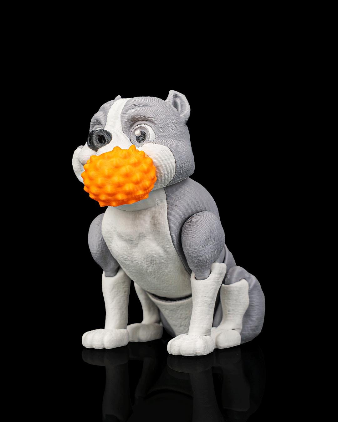 Articulated American Bully Dog Toy: Diesel, Desk Companion, Dog Lover Gift