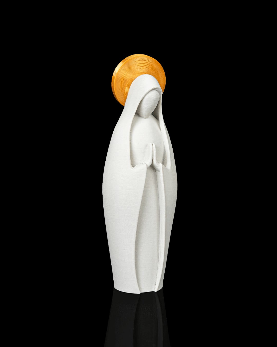 Blessed Mother Statue — three-quarter view