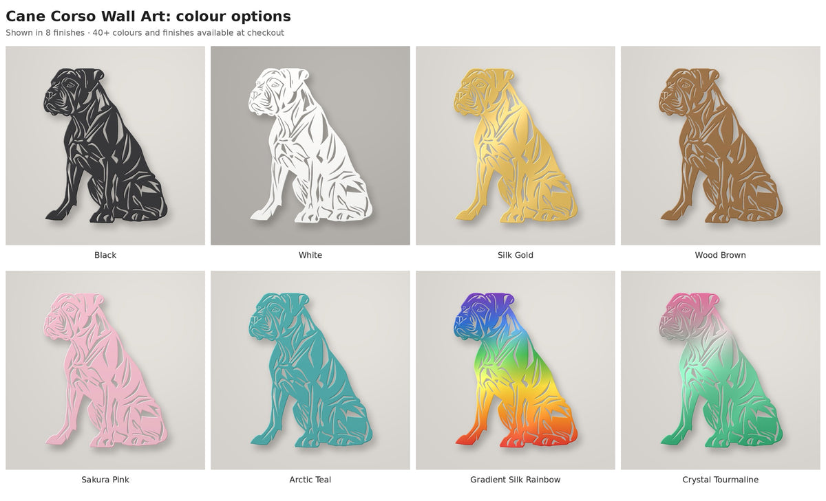 Cane Corso Wall Art — colour options