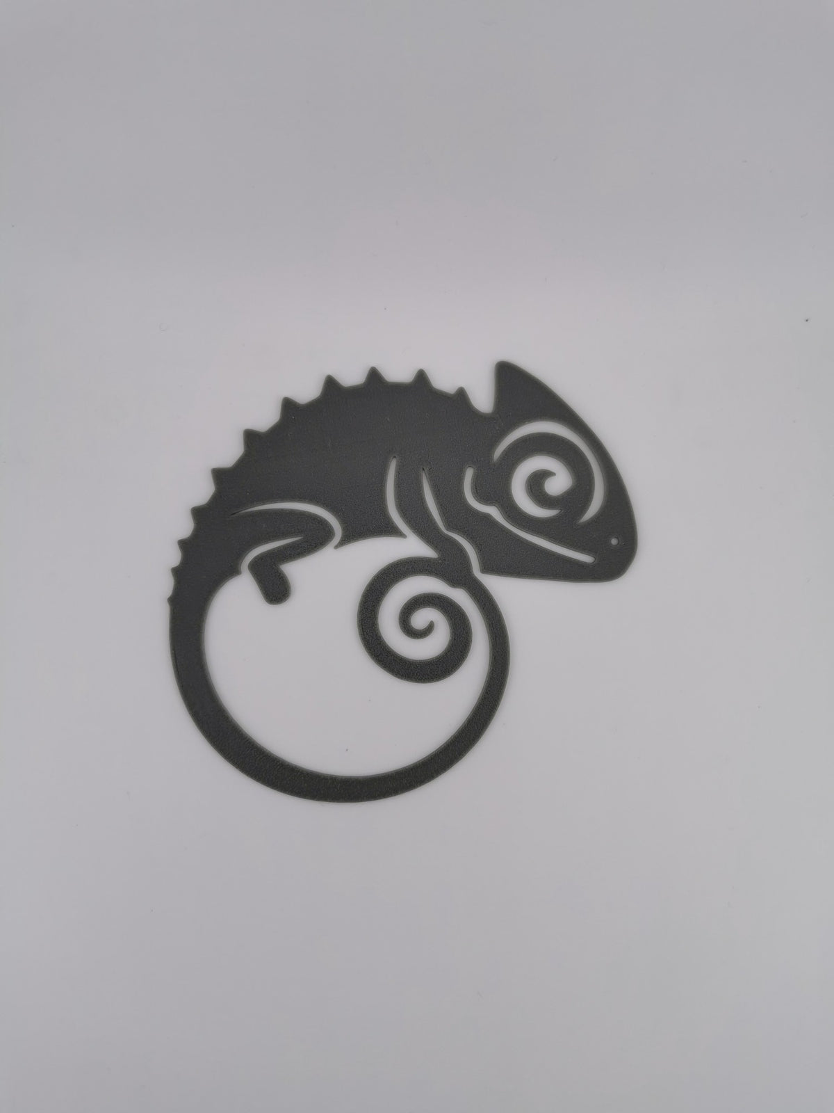 Chameleon Wall Art — the printed piece in black
