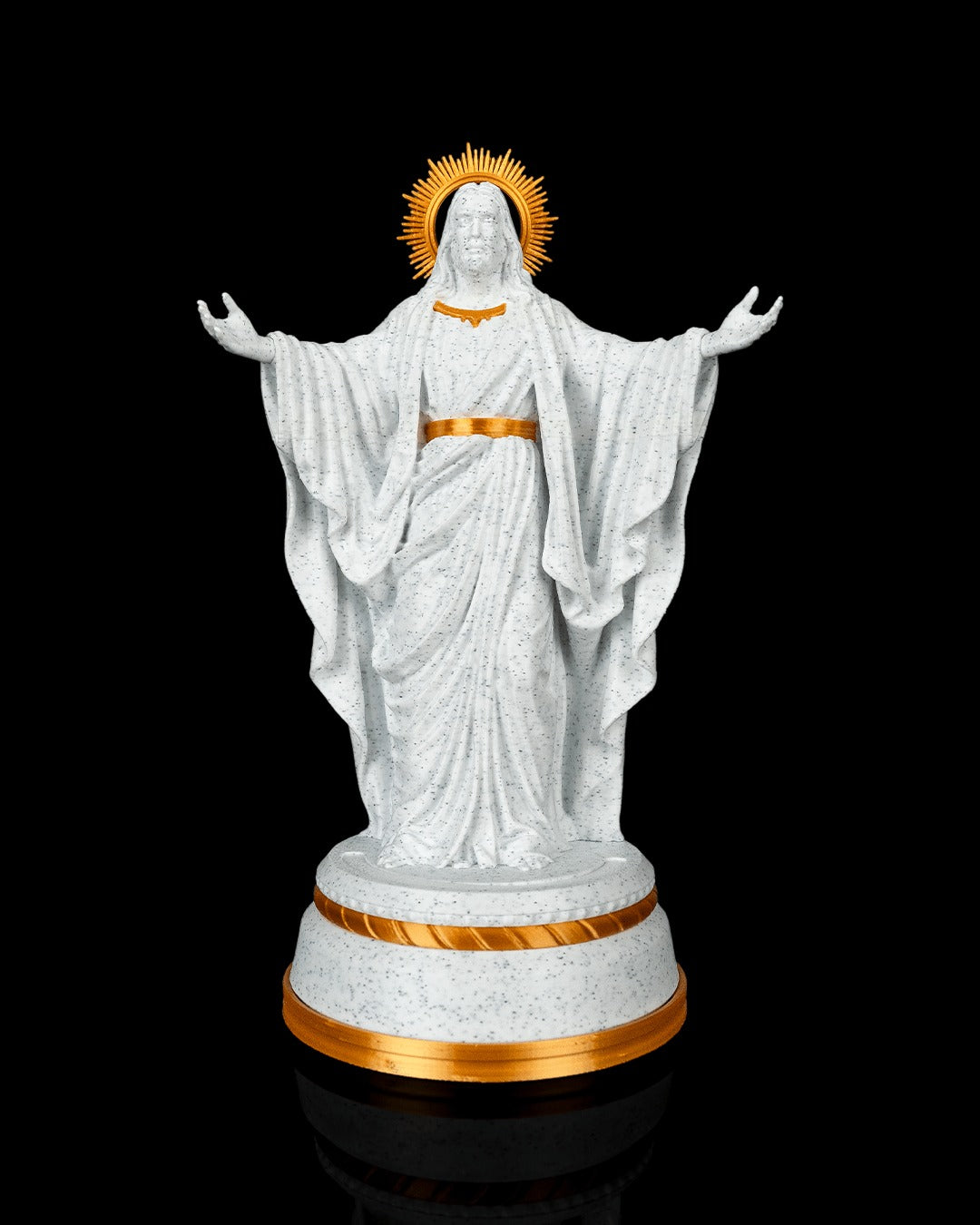 Christ of Light Statue — 160 mm statue switched off, front view