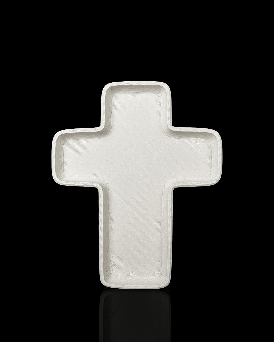 Cross Tray and Candle Holder — tray from above