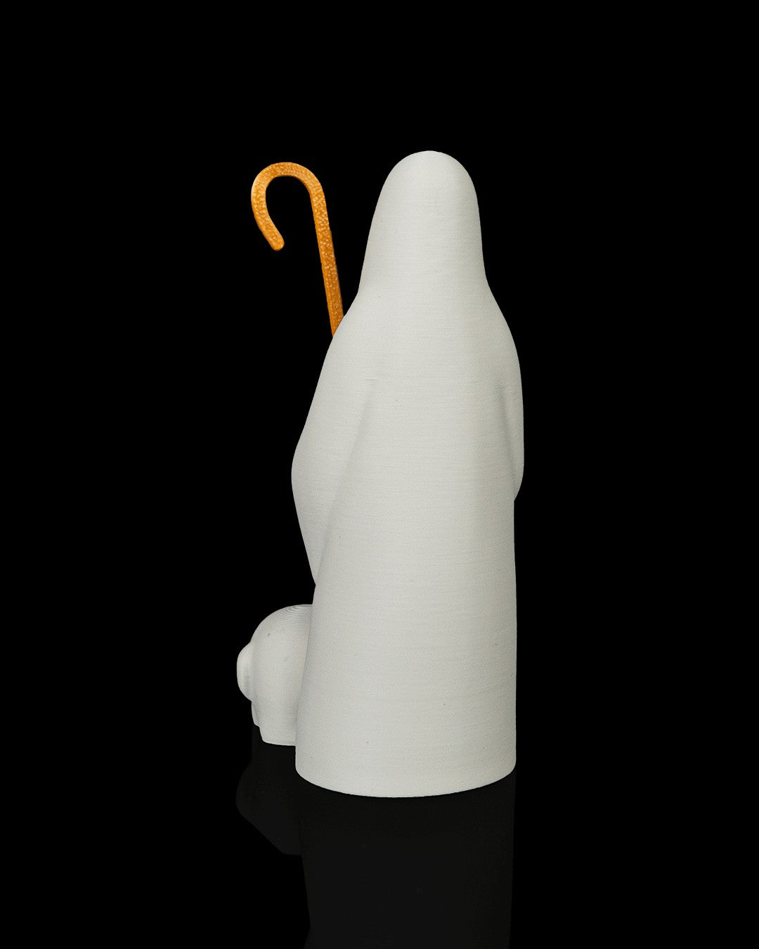 Divine Shepherd Statue — back view