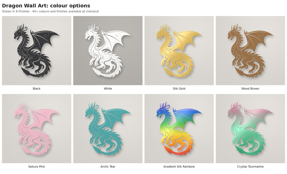 Dragon Wall Art — colour options