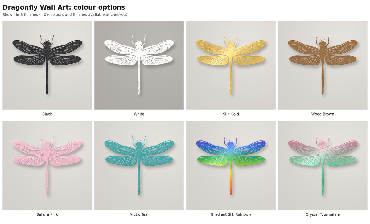 Dragonfly Wall Art — colour options