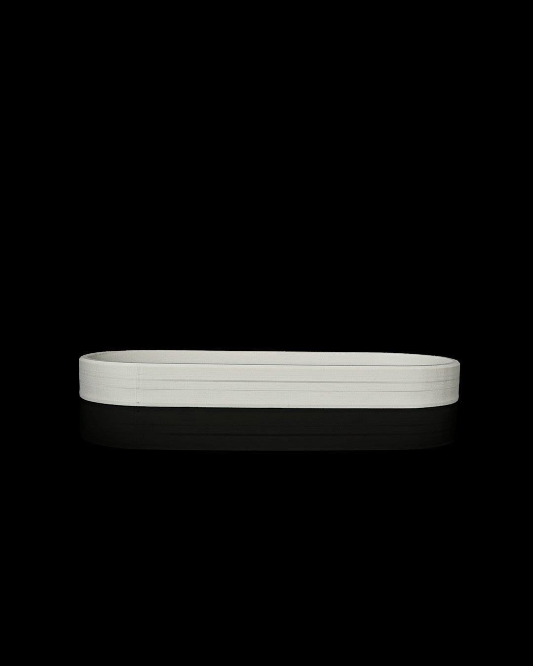 Elongated Tray and Candle Holder — side profile