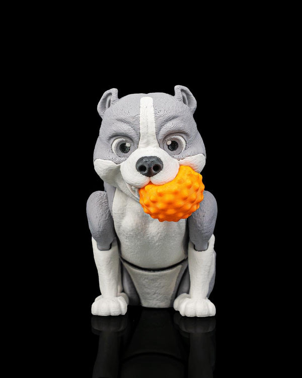Articulated American Bully Dog Toy: Diesel, Desk Companion, Dog Lover Gift