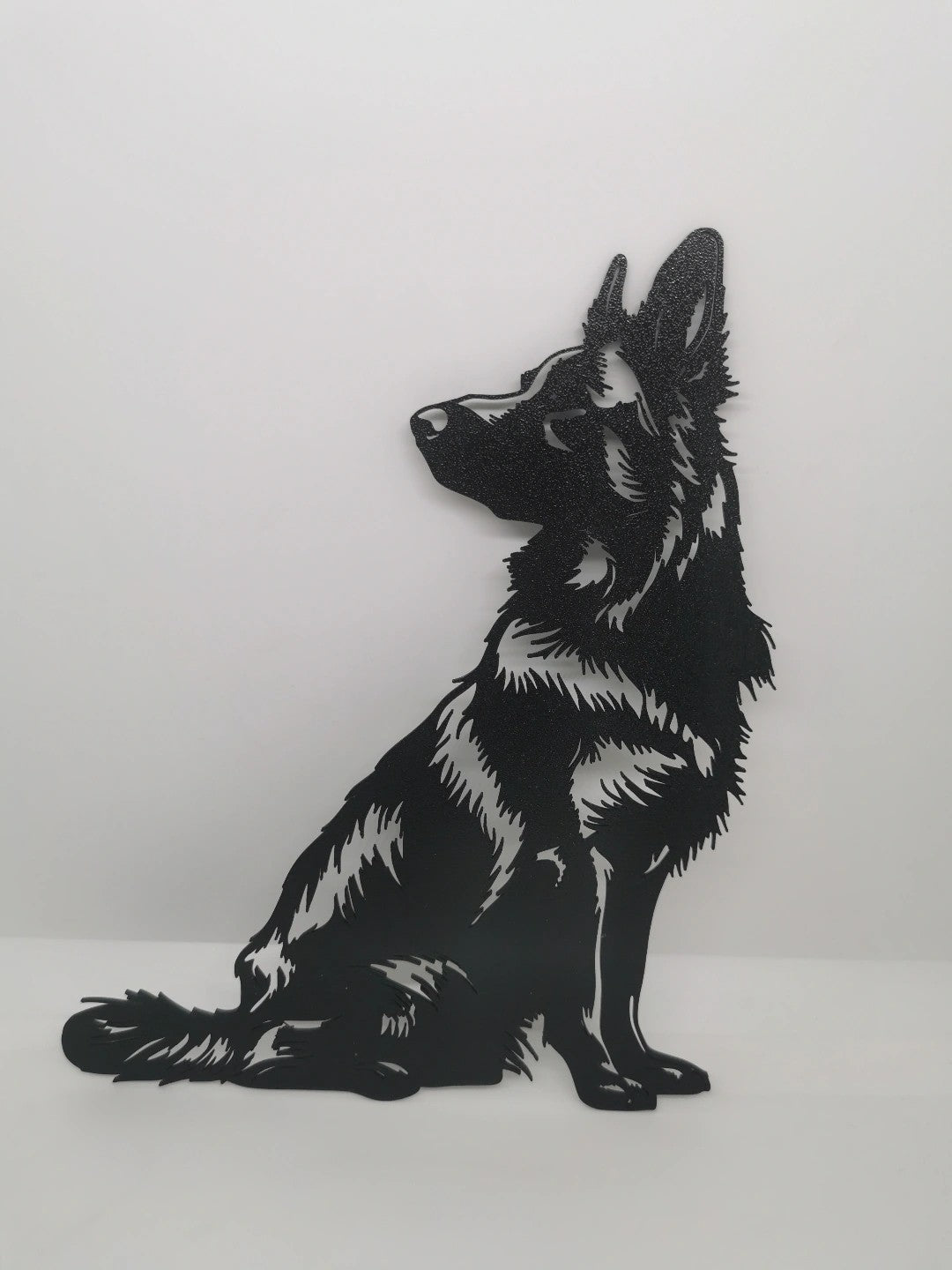 German Shepherd Wall Art — the printed piece in black