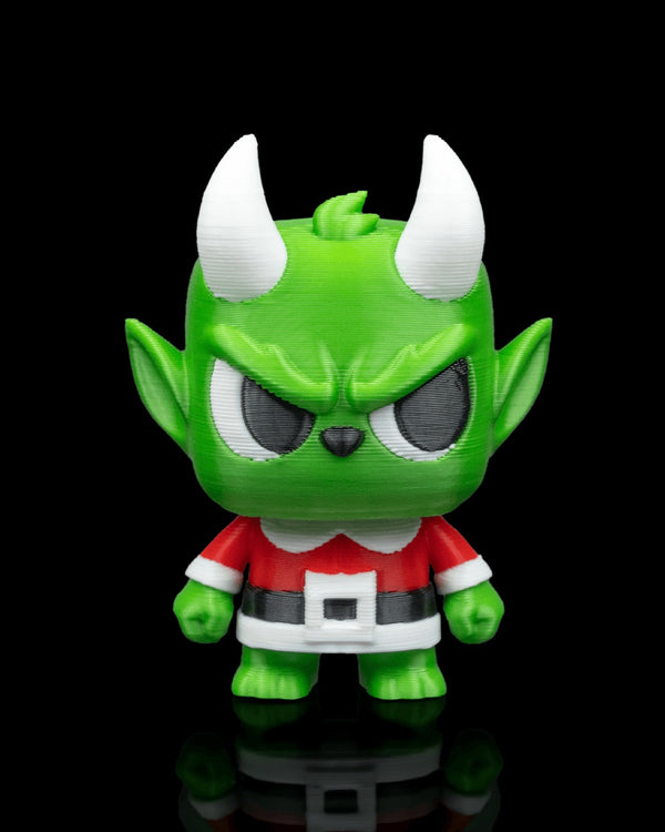 Granty 3D-printed Christmas keyring — front view