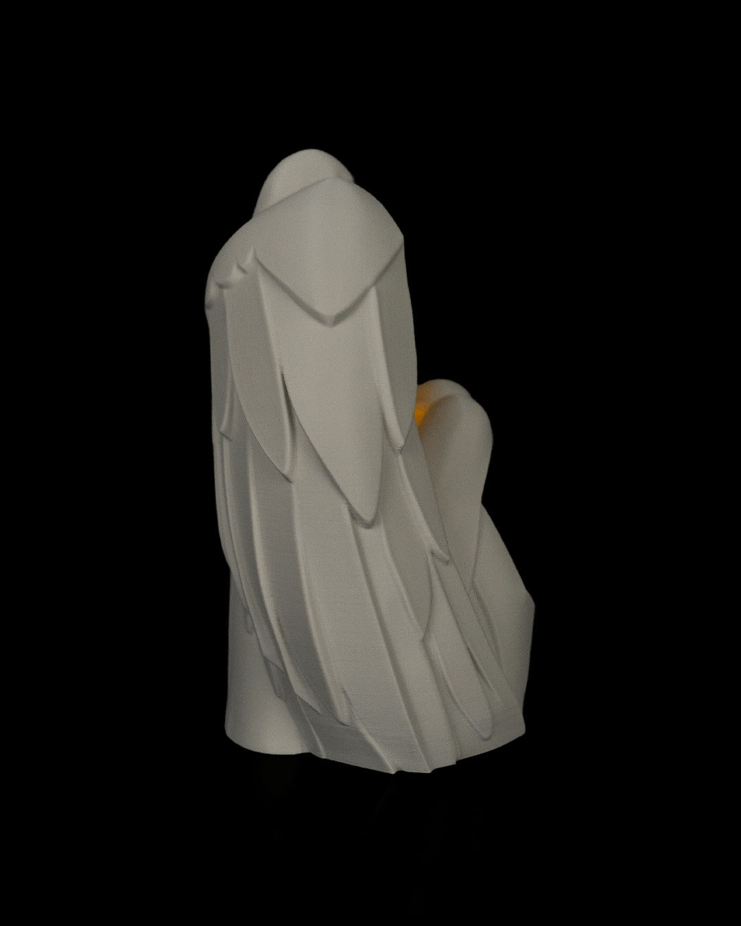 Guardian Angel Table Lamp — side view