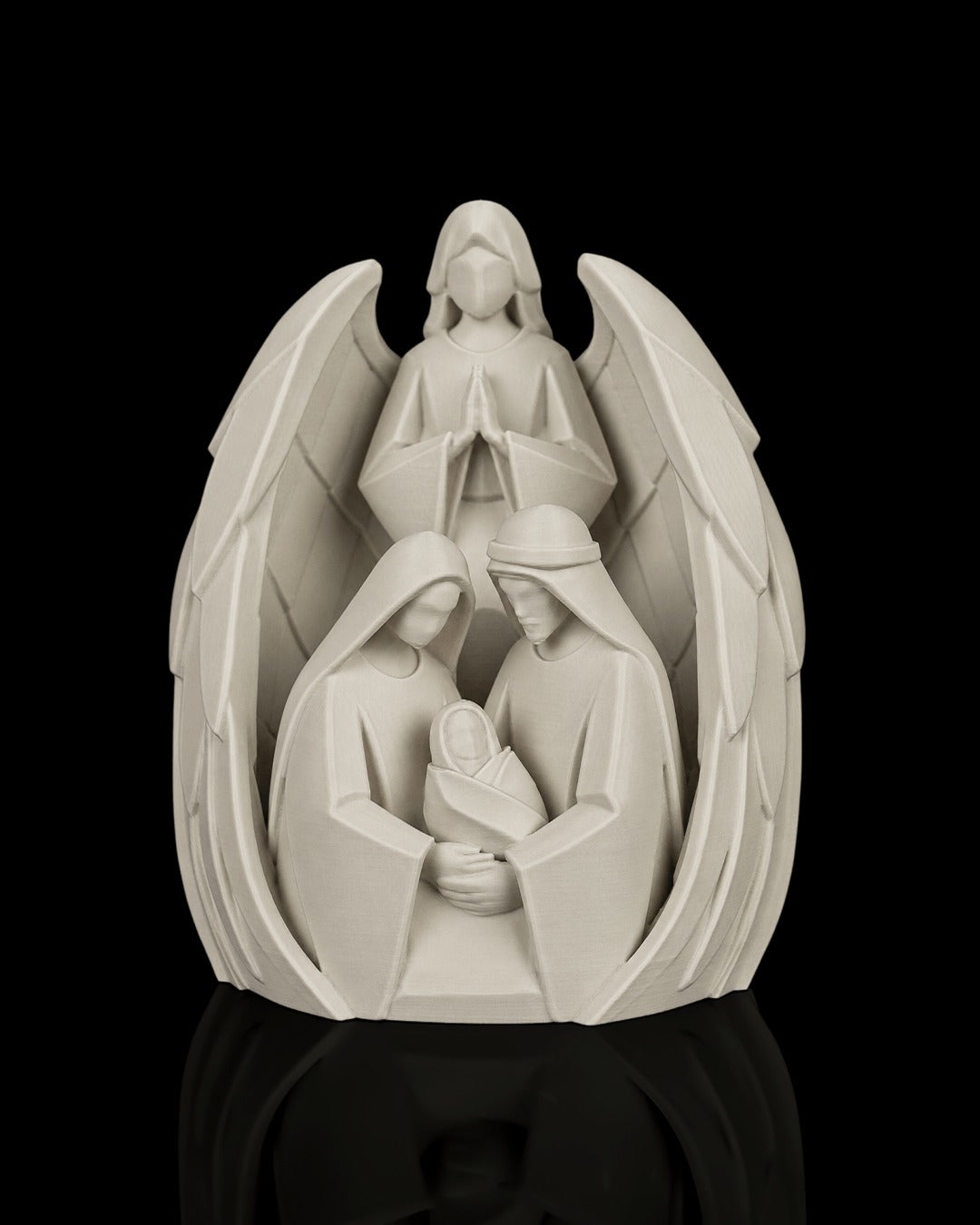 Guardian Angel Table Lamp — unlit, front view