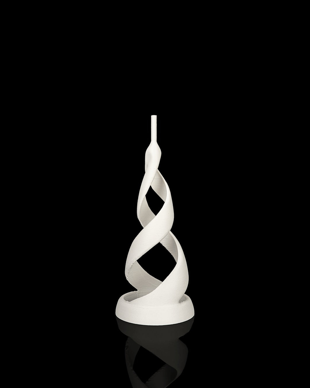 Guiding Star Tree Topper — white spiral stand without the star