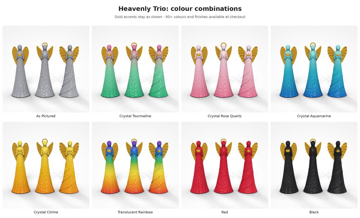 Heavenly Trio — colour combinations