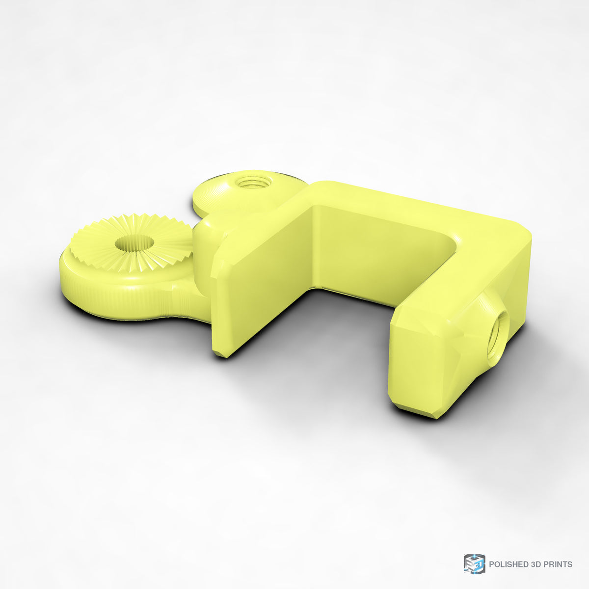 Link-A-Link Fixed C-Clamp Mount – shown in PETG Lime